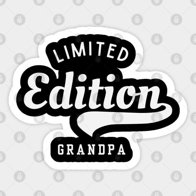 Limited Edition Grandpa Sticker by Stylecombinator